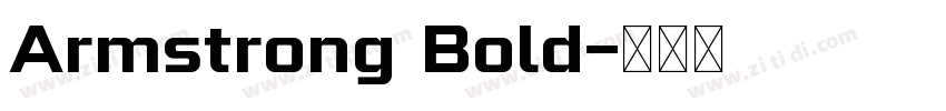 Armstrong Bold字体转换